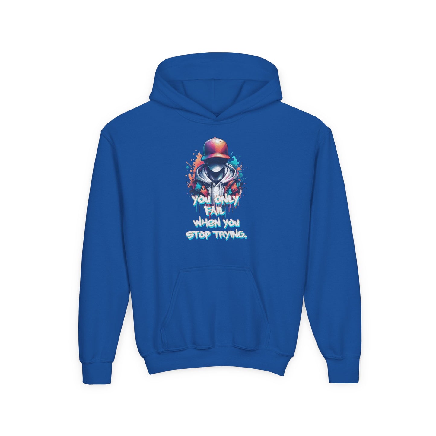 Grind Mode Youth Hoodie -Black and Blue