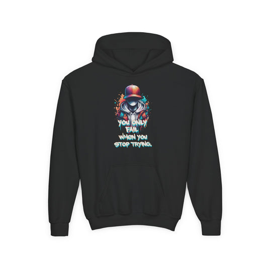 Grind Mode Youth Hoodie -Black and Blue